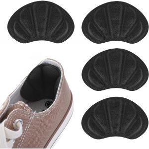 Lot De 2 Paires De Coussinets De Talon Épais Pour Chaussures (Couleur Noir)- Semelles Arrière - Anti-Ampoules - Pour Homme Et Femme - Neuf