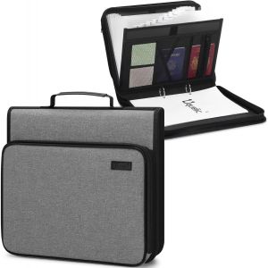 Trieur Valisette Pour Documents Avec 13 Compartiments Et Classeur &Agrave; Anneaux A4 Portable Extensible Accord&eacute;on Porte Documents Pour Bureau, Maison, &Eacute;cole (Noir) - Neuf