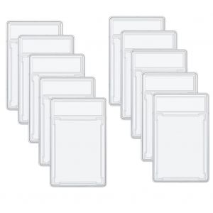 10 Pi&egrave;ces S&eacute;ries &Eacute;tui De Protection Pour Cartes &Agrave; Collectionner Porte-Cartes Gradu&eacute;s En Acrylique Transparent Avec Pochettes Pour Cartes Rigides - Neuf
