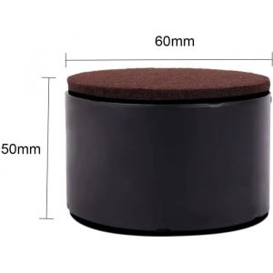 Rehausseur de meubles - Acier au carbone - Lot de 4 - Charge maximale 200 kg - Hauteur 5 cm - Neuf