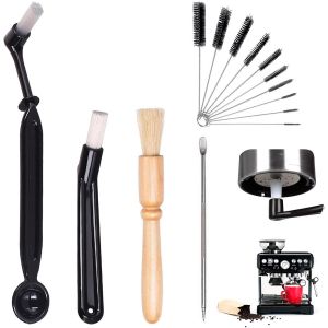 Goupillon Paille 14 Pi&egrave;ces Barista Accessoires,Accessoires Caf&eacute;,Goupillon Gourde,Brosse Nettoyage,Goupillon Bouteille,Goupillon Biberon Pour Le Nettoyage Des Machines &Agrave; Caf&eacute; - Neuf