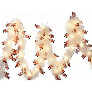 Guirlande Lumineuse De No&euml;l Led De 5 M Avec 50 Lumi&egrave;res Blanc Chaud - Style 2 - Neuf