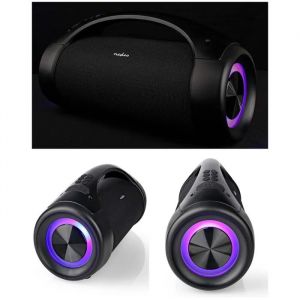 Enceinte Bluetooth - LENCO - Boombox 50W RMS - 150W (2x75W) - Batterie 3600mAh 6h - LED RGB IPX5 - Neuf