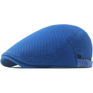 Kalanka-Casquettes Plate Pour Homme, Chapeau D'été En Maille Respirante Vintage Gatsby Casquette De Bérets, Beret Réglable Ivy Hat Hommes Ou Femmes, Gavroche Newsboy Flat Cap Ete - Neuf