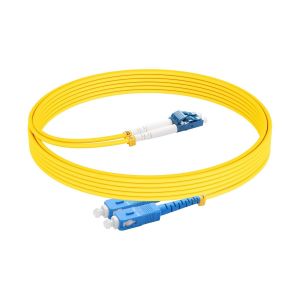 Câble patch SC vers LC en fibre optique Dual Mode Duplex SC vers LC 9/125um pour émetteur-récepteur SMF SFP,connexion de câble à fibre optique (3 m/9,8 FT) - Neuf