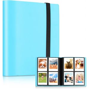 Album de poche de 160 feuilles pour Fujifilm Instax Mini 70 7s 8 8+ 9 11 25 des années 50 à 90, Polaroid Z2300, Polaroid PIC-300P (Bleu) - Neuf