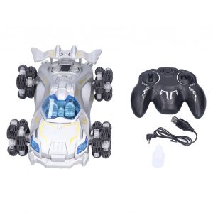 Voiture telecommandee 360¡ã, derive facile, 1:12, phares cool, durable, antichoc, pour enfants, argent - Neuf