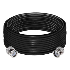 Câble d'extension RG58 mâle à mâle Cavalier à faible perte 50 ohms Câble coaxial radio CB 32.8FT (10M) Câble coaxial d'antenne Wifi BNC - Neuf