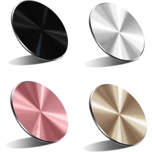 KAL-4Pcs Aimant Telephone Voiture,Aimant De T&eacute;l&eacute;phone Portable,Aimants Pour T&eacute;l&eacute;phones Portable,Plaque Magn&eacute;tique En Plaque M&eacute;tallique,Autocollant T&eacute;l&eacute;phones Magn&eacute;tique,Aimants De Voiture - Neuf