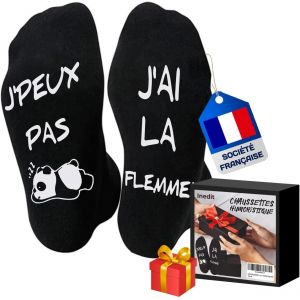 Jgd-Chaussettes Humoristique - Cadeau Original - Taille Unique Extensible 39/45 - Cadeaux Humour Pour Anniversaire/Noel/F&ecirc;tes - Homme Papy Ado Femme - Neuf