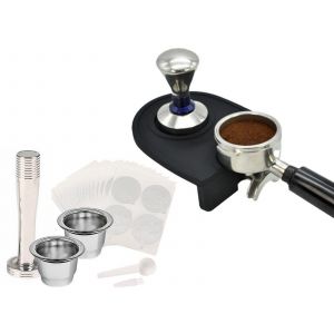 Ensemble De Tapis De Tassement Pour Expresso Et De Filtres &Agrave; Dosettes De Caf&eacute; Rechargeables - Neuf