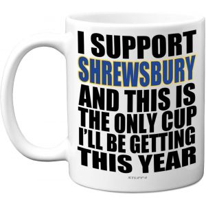 Eryi-Tasse Humoristique De Football Cadeau Pour Les Fans De Shrewsbury U2013 Tasse Footy Only U2013 Tasse De Noël U2013 Cadeau D'anniversaire Pour Fils, Papa, Frère, Oncle, Collègue, Ami, Cousin, - Neuf