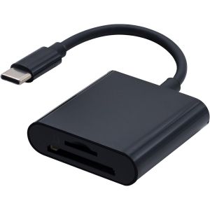 Lecteur de Carte USBC,Micro SD/SD 2 en 1 Lecteur de Carte USBC,Lecteur de Carte SD USB C,Adaptateur USB C Micro USB pour Micro SD/USB/iPhone 15/16 et autres appareils avec interface USBC - Neuf