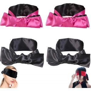Masque De Nuit En Satin 4 Barres (150 Cm), Bandeau En Satin, Bandeau En Satin - Neuf