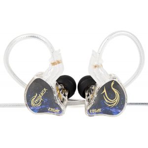 KALANKA-KBEAR Phoenix IEM Gaming, &Egrave;couteurs Filaire Jack DD 10mm avec Double Aimant et Diaphragme en Pet, Ecouteur Gaming PS5 R&eacute;duction du Bruit, Oreillette Filaire Graves Puissants, Ecouteur avec Fi - Neuf