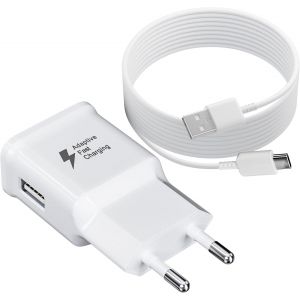 JGD-Chargeur Type C Charge Rapide avec USB C C&acirc;ble 2M pour Samsung Galaxy A15 A14 A13 A10 A04s A55 A35 A34 A33 A25 A23 A53 S10 S9 S8 S20 M14 M34 Telephone, Tablette, Adaptateur Secteur Alimentation - Neuf