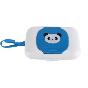 B&eacute;b&eacute; Ext&eacute;rieur Portable Mouchoir En Mouchoir Humide &Eacute;tui B&eacute;b&eacute; Poussette R&eacute;utilisable Landau Lingettes Humides Bo&icirc;te &Eacute;tui De Mouchoirs Pratique Pour Voyage (1pc, Bleu) - Neuf