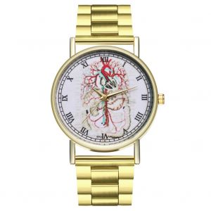 Montre-Bracelet A Quartz Zhoulianfa A La Mode Avec Chiffres Romains Et Bracelet En Acier Pour Hommes Et Femmes - Neuf