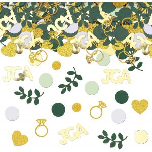 Jga Lot de 200 confettis &agrave; paillettes pour femme - D&eacute;coration de table en forme de coeur - Grand format 2 &agrave; 5,5 cm - Accessoires Jga pour enterrement de vie de jeune fille - D&eacute;coration de - Neuf