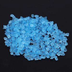 Mini Pierres Décoratives En Verre Bleu Pour Plantes En Pot Et Micro-Paysages - Neuf