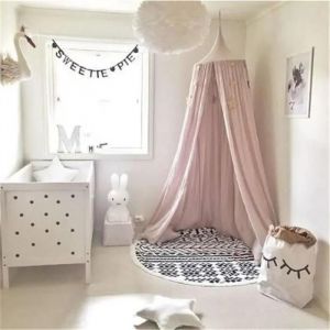 Moustiquaire Ciel De Lit - Marqueune - Princesse Jouer Tente - Rose - Coton - Hauteur 240cm - Neuf