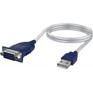 KALANKA-cable Adaptateur USB vers série RS232, (75cm) Câble série, câble convertisseur DB-9 (9 broches) Chipset Prolific compatible pour Windows, Mac, Linux (CB-DB9P) - Neuf
