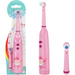 Kalanka-Brosse &Agrave; Dents &Eacute;lectrique Enfant, Un Nettoyage Efficace Mais Doux Pour Les Dents Sensibles 2 T&ecirc;tes De Brosse &Eacute;tanche Ipx5 Fonctionnement Faible Niveau Sonore Pour Filles Et Gar&ccedil;ons, Rose - Neuf
