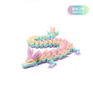 Decoration d'impression 3D articulee mobile en cristal, decoration de dragon, costume fait a la main, decoration de dragon - Neuf