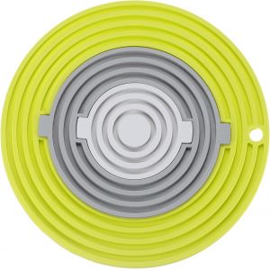 Kalanka-Tapis De Micro-Ondes En Silicone De 20,3 Cm, Résistant À La Chaleur, Multi-Usage, Amovible, Dessous De Plat, Maniques Et Anti-Éclaboussures, Épais (Vert, Gris Foncé, Gris Clair) - Neuf