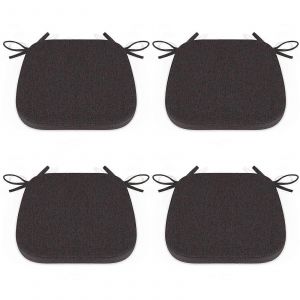Lot De 4 Coussins Antid&eacute;rapants Pour Chaises De Salle &Agrave; Manger Et De Cuisine, 38 X 39 Cm - Neuf