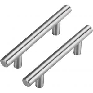 YUJTG-Lot de 5 Poignee de Meuble Cuisine Poignée Cuisine 192mm Poignées de Cuisine Argenté Poignées de Meubles en Acier Inoxydableet Nickel Brossé poignee entraxe 192mm - Neuf