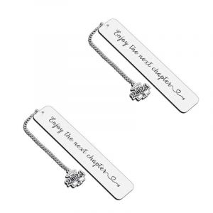 Marque-pages premium en 2 pi&egrave;ces, cadeau pour lui, elle, cadeau de fin d'&eacute;tudes inspirant, &eacute;tudiant &agrave; l'&eacute;cole, cadeau inspirant pour &eacute;tudiant - Neuf