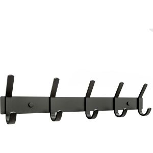 SJZG-Porte-Manteau Mural Avec 5 Crochets Doubles Pour Suspension U2013 38,1 Cm En Acier Inoxydable Sus304 Robuste Finition Mate &Eacute;tanche U2013 Crochet Mural Pour Salle De Bain Et Entr&eacute;e - Neuf