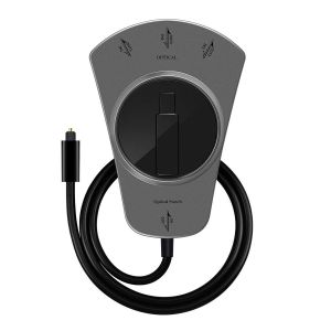 VornixorSarlshop-Cable Optique C&acirc;ble Optique Audio Num&eacute;rique Toslink C&acirc;ble Fibre Optique Spdif pour Home Cin&eacute;ma, Barre de Son, TV, PS4, Xbox (1M, 1 in &agrave; 3 out aiguilleur) - Neuf