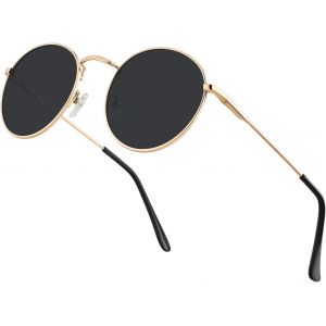Shiba-Lunettes De Soleil Rondes Polarisées Pour Homme : Lunettes De Soleil Rondes Rétro Pour Homme Et Femme Lunettes De Soleil En [6 - Neuf