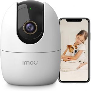 Caméra Surveillance Wifi Intérieure, 2.5K(4Mp) Caméra 360° Connectée Smartphone Avec Détection Humaine Ai Suivi Intelligent Sirène Audio Bidirectionnel Compatible Alexa Pour Bébé/Animaux - Neuf