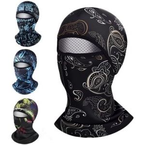 Kalanka-Cagoule Ete, 4 Pièces Balaclava Moto, Confortable Et Respirante, Cagoule Moto Ete Soie, Adaptée Aux Sports De Plein Air, Cyclisme, Pêche, Alpinisme, Unisexe - Neuf