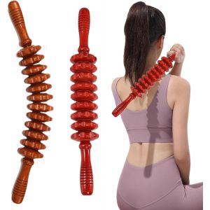 Rouleau De Massage En Bois,Masseur Anti-Cellulite,Rouleau Massage Dos,Kit Maderotherapie Cellulite,Kit Maderotherapie Cellulite,Appareil Corps De Drainage Lymphatique,Soulager Muscle - Neuf
