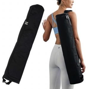 Tapis De Yoga Sac &Agrave; Glissi&egrave;re En Transporteur Avec Sangle R&eacute;glable Imperm&eacute;able &Agrave; L'eau Sac De Transport Pour La Plupart Des Tapis De Yoga Salle De Sport De Voyage Noir - Neuf