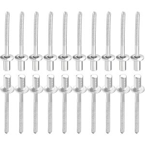 4mm x 9mm (DxL) Aveugle Rivets-100Paquet-Bien pour Machines Assemblage-304 Inox Acier Dôme Fermé Fin Rivet - Neuf