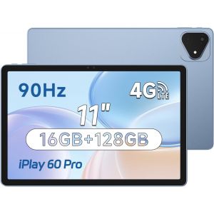 KALWS-Iplay60 Pro Tablette Android 14-Tablette 11'' Fhd 1920X1200 90Hz-Mtk G99 Octo-Core-16Go+128Go/1,5To,Wifi+5G Lte Dual Sim,4 Haut-Parleurs,7000Mah,Widevine L1,Gps,Bleu - Neuf
