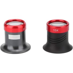 KAL-5X 10X Loupe D'Horloger, Loupes Monoculaires, Montre Loupes Pour Montre, Bijoux, Outil De Bijoux De Loupe Portable - Neuf