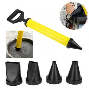 Coulis de ciment Arme Coulis Pistolet pour Mortier - Manuel Pompe à Mortier avec 4 Buses de Coulis de Pistolet avec Accessoires - Neuf