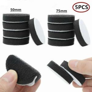 5pcs 50/75mm Soft Density Interface Pad Éponge Coussin Tampon Tampon Tampons Crochet / Boucle Polissage Visage Disques de ponçage Outils abrasifs - Neuf