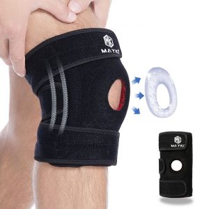 Xekal-Genouillère Sport Pour Hommes 1 Pièce,Genouillère Antidérapantes Avec Coussinets En Gel Rotulien,Genouillere Arthrose Genou Réglable Pour Ligamentaires,Genouillère Sport Pour La Course À Pied - Neuf
