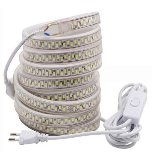 20m Ruban &Agrave; Led Avec Interrupteur - Blanc Froid, 220v 230v Led Strip, Bande De 5630 Smd 180 Leds/M, &Eacute;clairage Tr&egrave;s Lumineux, Ip65 &Eacute;tanche[Rub9224651] - Neuf