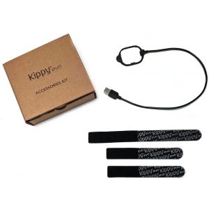 JGD-- Kit De Remplacement pour Collier GPS pour Chat Et Chien Evo - Lot D'accessoires avec C&acirc;ble De Chargement Batterie et 3 Bandes Velcro de Fixation- Accessoires De Remplacement Evo - Neuf