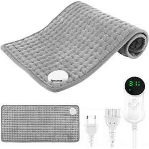 Coussin Chauffant Avec Arr&ecirc;t Automatique, 80 X 40 Cm, Coussin Chauffant &Eacute;lectrique, Avec 9 Niveaux De Temp&eacute;rature Et 4 Minuteries, Chauffage Rapide, Couverture Chauffante Pour Dos, Ventre, &Eacute;paules - Neuf