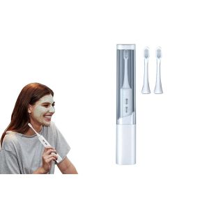 Brosse &Agrave; Dents &Eacute;lectrique Sonique De Voyage Avec 3 T&ecirc;tes De Brosse Et D&eacute;sinfection Uv - Neuf