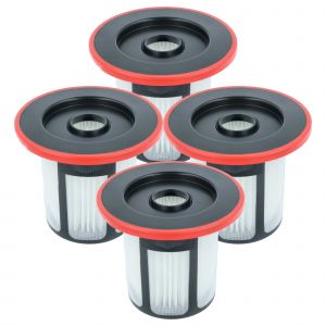 vhbw 4x filtre remplacement pour Bosch 12033216 pour aspirateur - filtre HEPA noir / blanc / rouge - Neuf